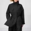 Abrigo corto utilitario para mujer en pantalones cortos Abrigo corto utilitario para mujer en pantalones cortos