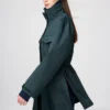 Abrigo corto utilitario para mujer en pantalones cortos Abrigo corto utilitario para mujer en pantalones cortos