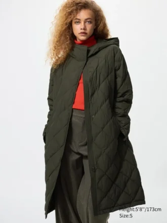 Abrigo largo holgado PUFFTECH para mujer
