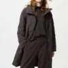 Abrigo largo holgado PUFFTECH para mujer Abrigo largo holgado PUFFTECH para mujer