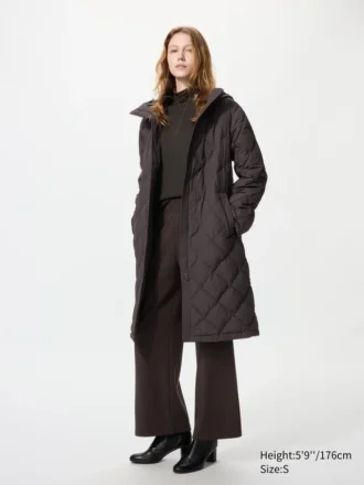 Abrigo largo holgado PUFFTECH para mujer