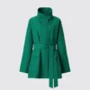 Abrigo oversize con cuello alto para mujer Abrigo oversize con cuello alto para mujer