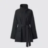 Abrigo oversize con cuello alto para mujer Abrigo oversize con cuello alto para mujer
