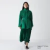 Abrigo oversize con cuello alto para mujer Abrigo oversize con cuello alto para mujer