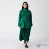Abrigo oversize con cuello alto para mujer Abrigo oversize con cuello alto para mujer