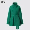 Abrigo oversize con cuello alto para mujer Abrigo oversize con cuello alto para mujer