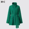 Abrigo oversize con cuello alto para mujer Abrigo oversize con cuello alto para mujer