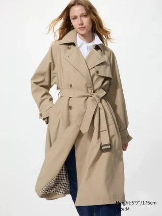 Abrigo tipo trench para mujer | Holgado