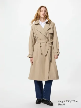 Abrigo tipo trench para mujer | Holgado