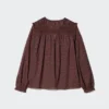 Blusa de algodón ligero con fruncidos para mujer | Estampado Blusa de algodón ligero con fruncidos para mujer | Estampado