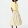 Blusa de mangas cortas con bordado para mujer Blusa de mangas cortas con bordado para mujer