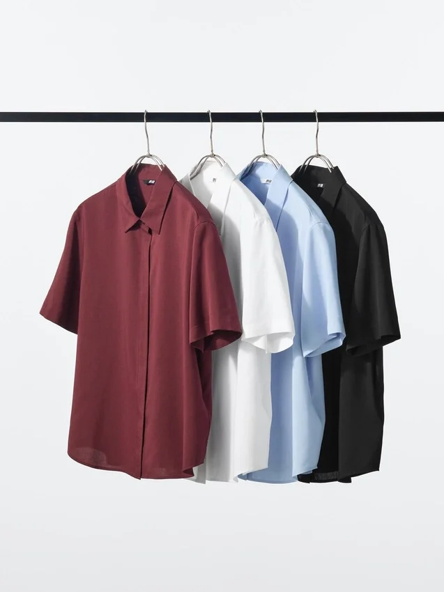 Blusa de mangas cortas de rayón para mujer Blusa de mangas cortas de rayón para mujer