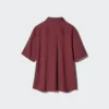 Blusa de mangas cortas de rayón para mujer Blusa de mangas cortas de rayón para mujer