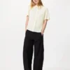 Blusa de mangas cortas de rayón para mujer | Lunares Blusa de mangas cortas de rayón para mujer | Lunares