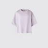 Blusa de pantalones cortos oversize de satén para mujer | Mangas medias Blusa de pantalones cortos oversize de satén para mujer | Mangas medias