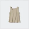 Blusa de satén para mujer | Sin mangas Blusa de satén para mujer | Sin mangas
