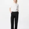Blusa voluminosa de seersucker para mujer Blusa voluminosa de seersucker para mujer