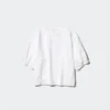 Blusa voluminosa de seersucker para mujer Blusa voluminosa de seersucker para mujer