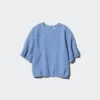 Blusa voluminosa de seersucker para mujer | Cuadros vichy Blusa voluminosa de seersucker para mujer | Cuadros vichy