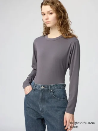 Bodies AIRism para mujer | Camisetas de manga larga Bodies AIRism para mujer | Camisetas de manga larga