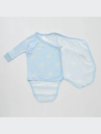Body de manga larga Baby Joy of Print (abierto por delante)
