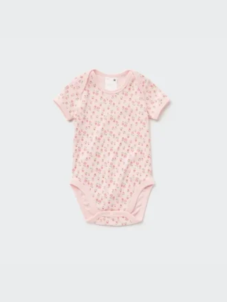 Body de mangas cortas Baby Joy of Print (Flores)