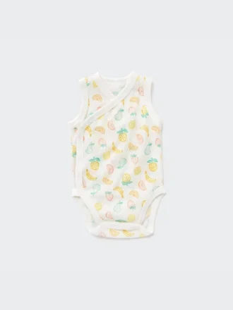 Body interior de malla de algodón Baby Joy of Print Body interior de malla de algodón Baby Joy of Print