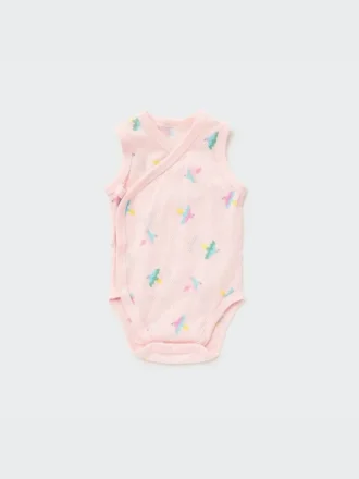 Body interior de malla de algodón Baby Joy of Print Body interior de malla de algodón Baby Joy of Print