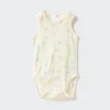 Body sin mangas de malla de algodón para bebé | Estampado Body sin mangas de malla de algodón para bebé | Estampado