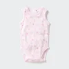 Body sin mangas de malla de algodón para bebé | Estampado Body sin mangas de malla de algodón para bebé | Estampado