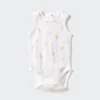 Body sin mangas de malla de algodón para bebé | Estampado Body sin mangas de malla de algodón para bebé | Estampado