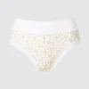 Braguitas de tiro alto para mujer | Flower Braguitas de tiro alto para mujer | Flower