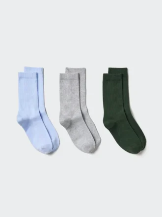 Calcetines acanalados para mujer | 3 pares