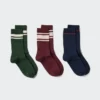 Calcetines acanalados para mujer | 3 pares | A rayas Calcetines acanalados para mujer | 3 pares | A rayas