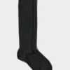 Calcetines altos de hombre con canalé ancho
