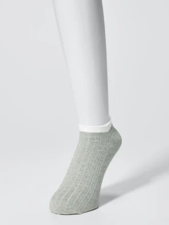 Calcetines cortos acanalados para hombre