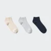 Calcetines cortos acanalados para mujer | 3 pares