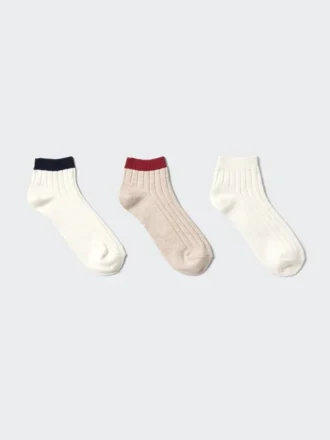 Calcetines cortos acanalados para mujer | 3 pares | A rayas Calcetines cortos acanalados para mujer | 3 pares | A rayas