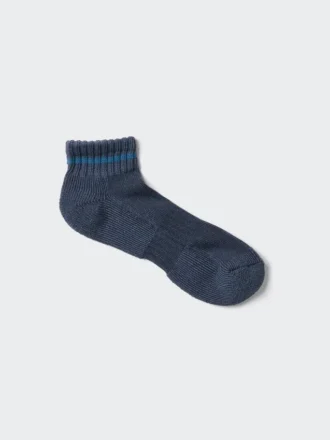 Calcetines cortos de felpa a rayas para hombre
