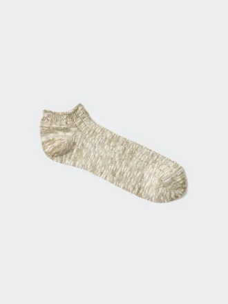 Calcetines cortos de hombre con efecto slub