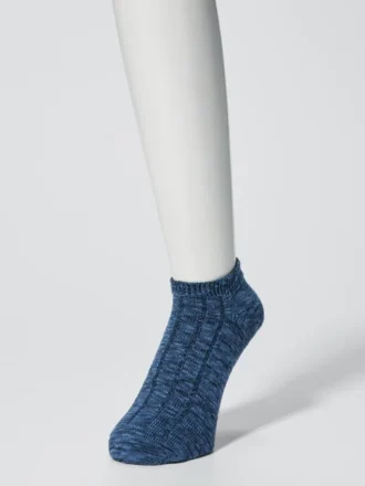 Calcetines cortos de hombre con efecto slub
