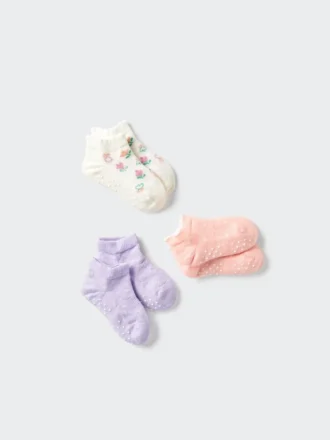 Calcetines cortos para bebé | 3 pares
