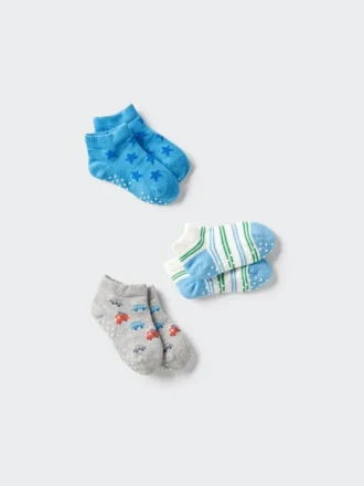 Calcetines cortos para bebé | 3 pares