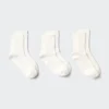 Calcetines cortos para mujer | 3 pares | Punto popcorn