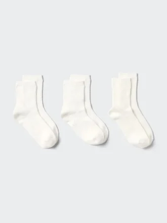 Calcetines cortos para mujer | 3 pares | Punto popcorn
