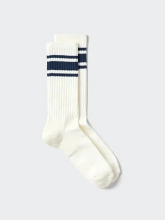Calcetines de felpa a rayas para hombre