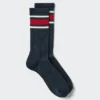 Calcetines de felpa a rayas para hombre