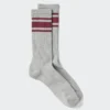 Calcetines de felpa a rayas para hombre