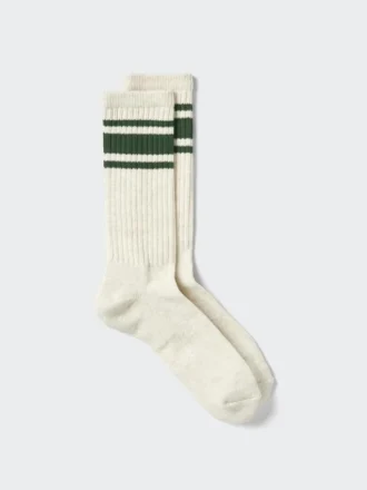 Calcetines de felpa a rayas para hombre