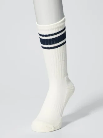 Calcetines de felpa a rayas para hombre